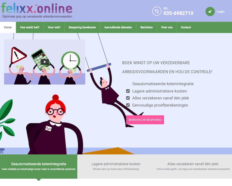 Homepage website Felixx.online
