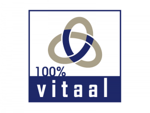 100% Vitaal FB logo donker