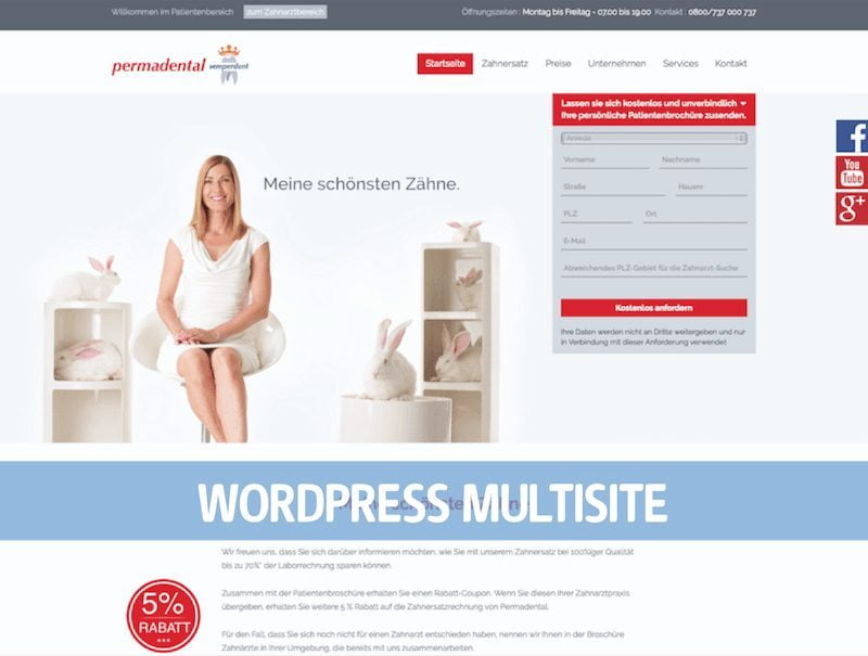 WordPress Multisite Permadental