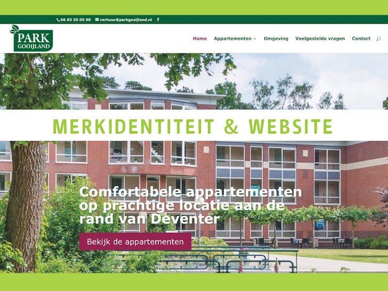 Merkidentiteit en website Park Gooijland