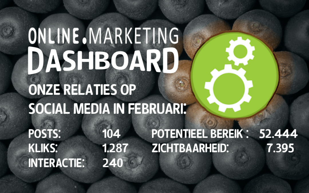 Online zichtbaarheid februari