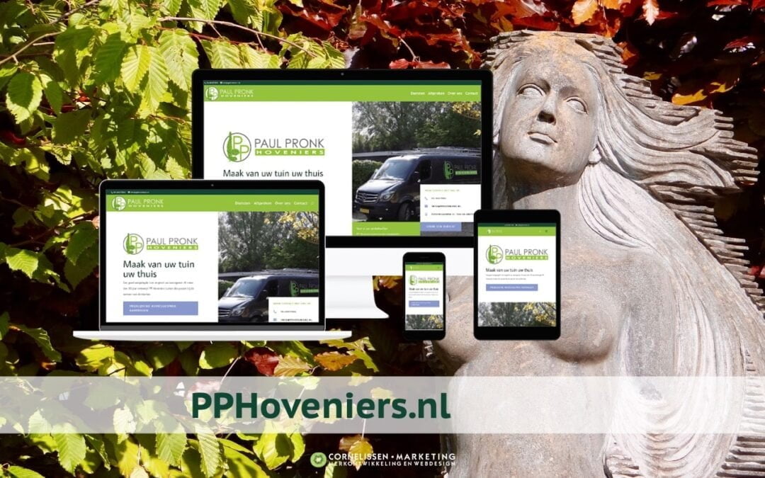 Vervanging website PP Hoveniers