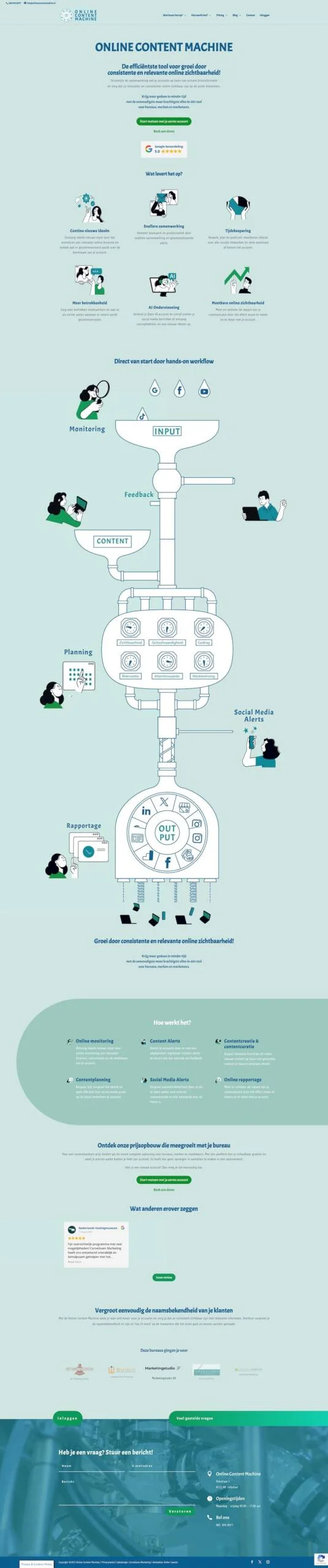 Online Content Machine Home